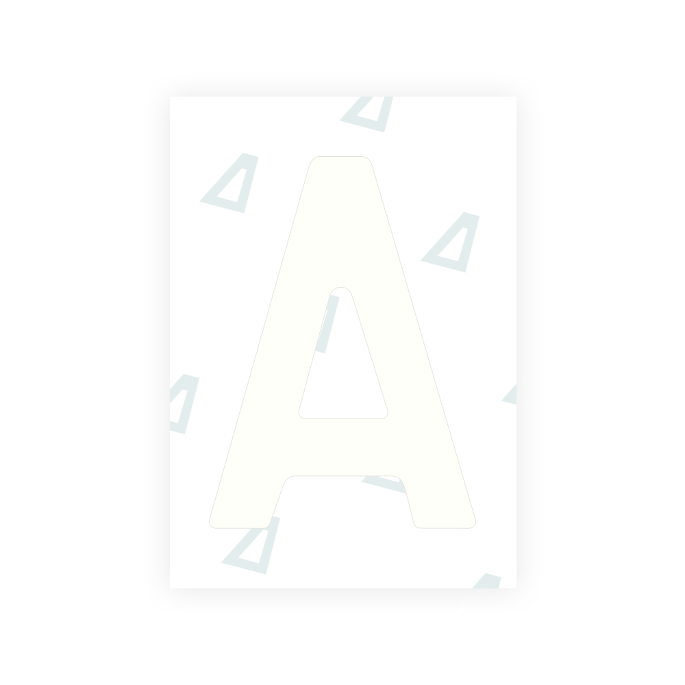 Alite Nanofilm for Latvia number plates - Symbol "A"