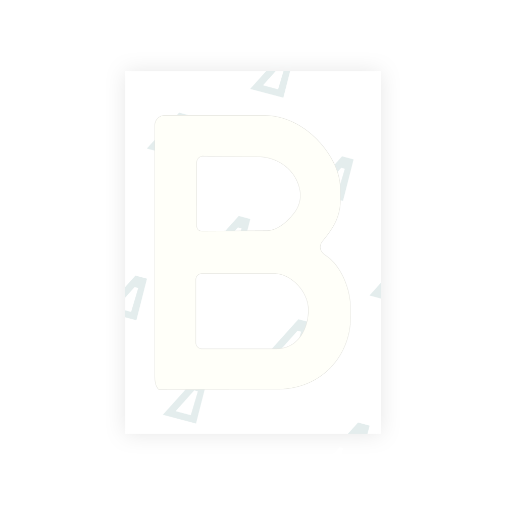Alite Nanofilm for Latvia number plates - Symbol "B"