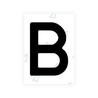 Alite Nanofilm for Latvia number plates - Symbol "B"