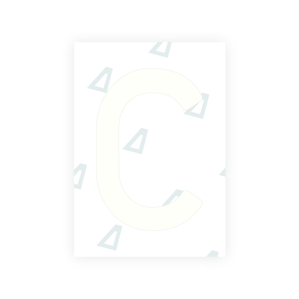 Alite Nanofilm for Latvia number plates - Symbol "C"