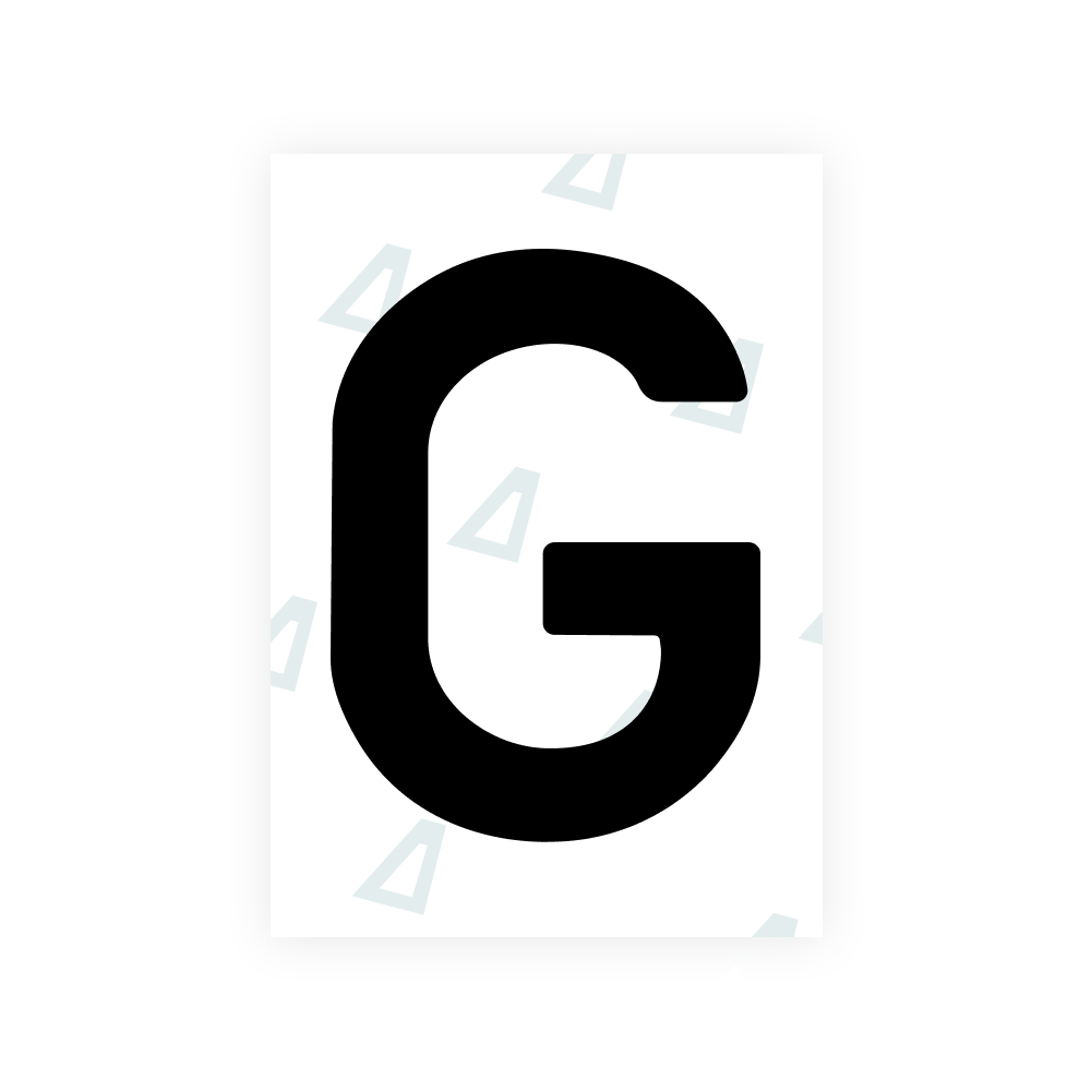Alite Nanofilm for Latvia number plates - Symbol "G"