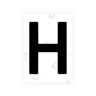Alite Nanofilm for Latvia number plates - Symbol "H"