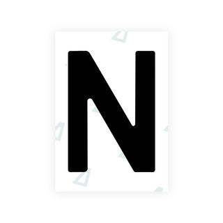 Alite Nanofilm for Latvia number plates - Symbol "N"