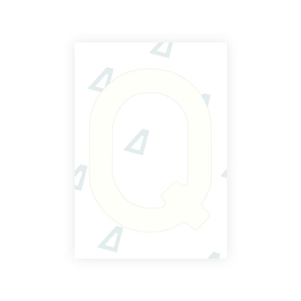 Alite Nanofilm for Latvia number plates - Symbol "Q"