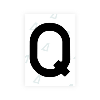 Alite Nanofilm for Latvia number plates - Symbol "Q"