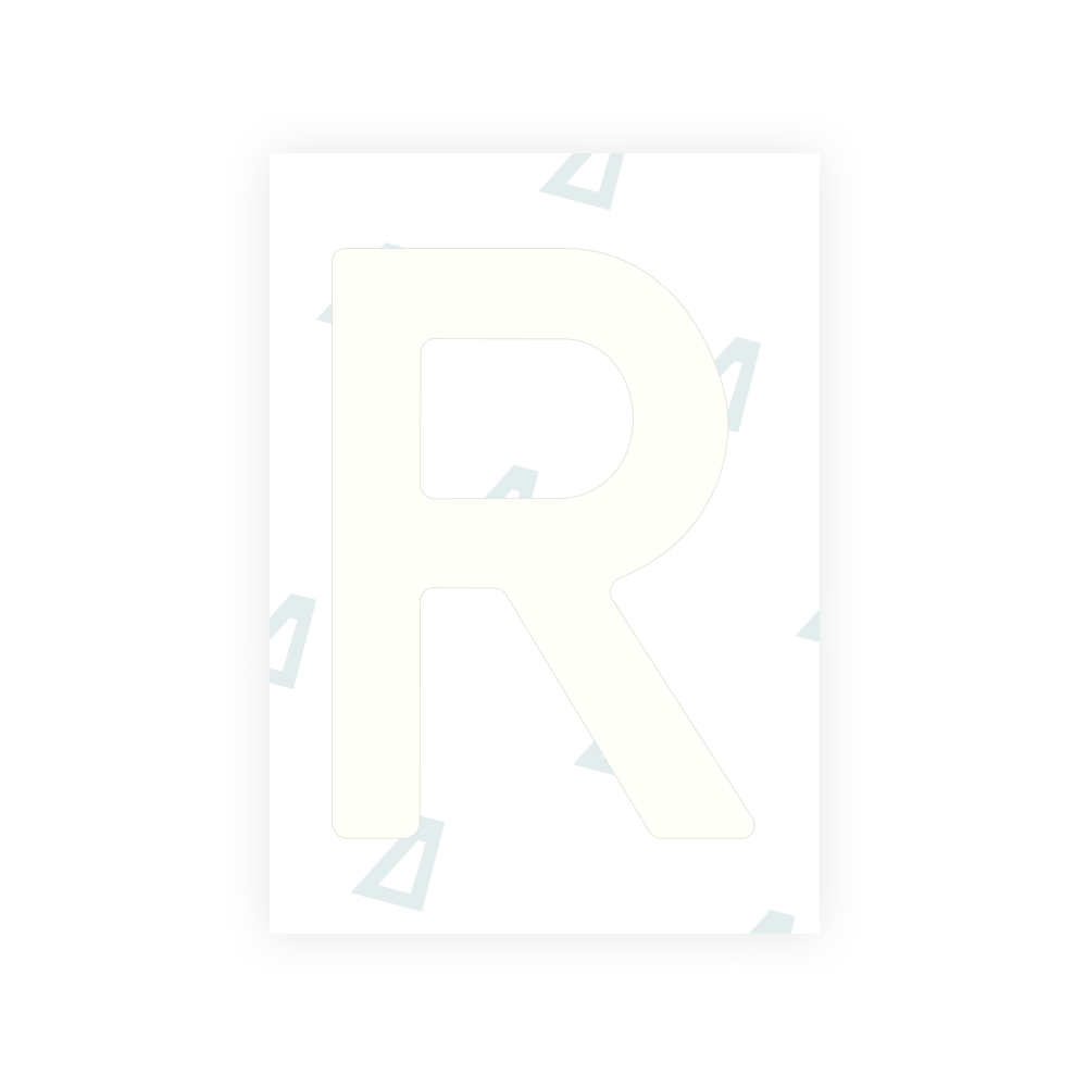 Alite Nanofilm for Latvia number plates - Symbol "R"