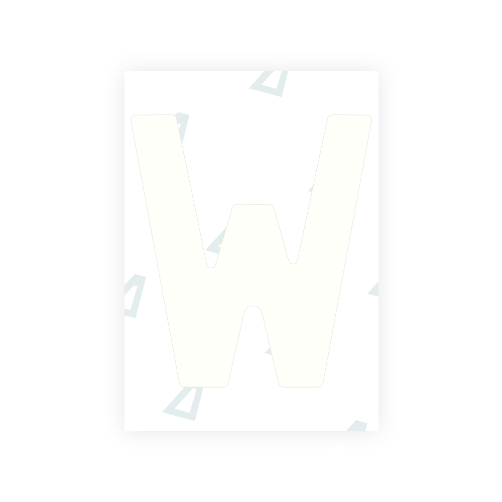 Alite Nanofilm for Latvia number plates - Symbol "W"