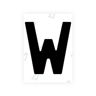Alite Nanofilm for Latvia number plates - Symbol "W"