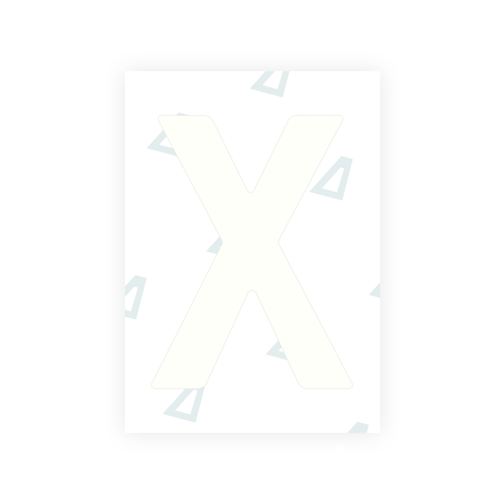 Alite Nanofilm for Latvia number plates - Symbol "X"