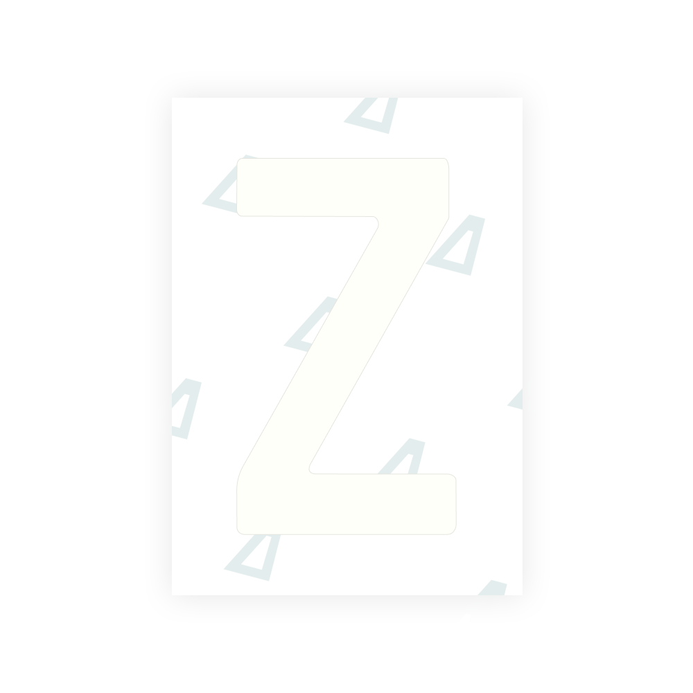 Alite Nanofilm for Latvia number plates - Symbol "Z"