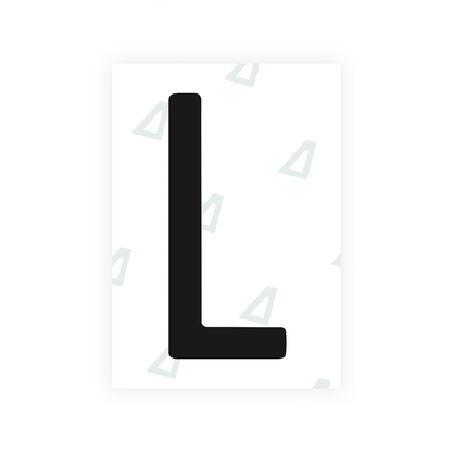 Alite Nanofilm for US (Connecticut 2013) license plates - Symbol "L" - Alite