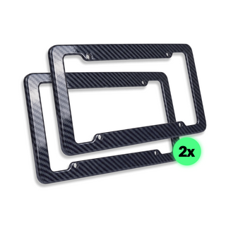 License plate frame Stainless Steel for USA (Carbon) 2pcs