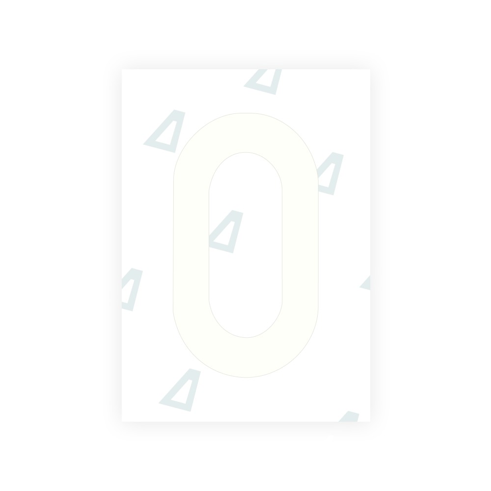 Alite Nanofilm for Lithuania number plates - Symbol "0"