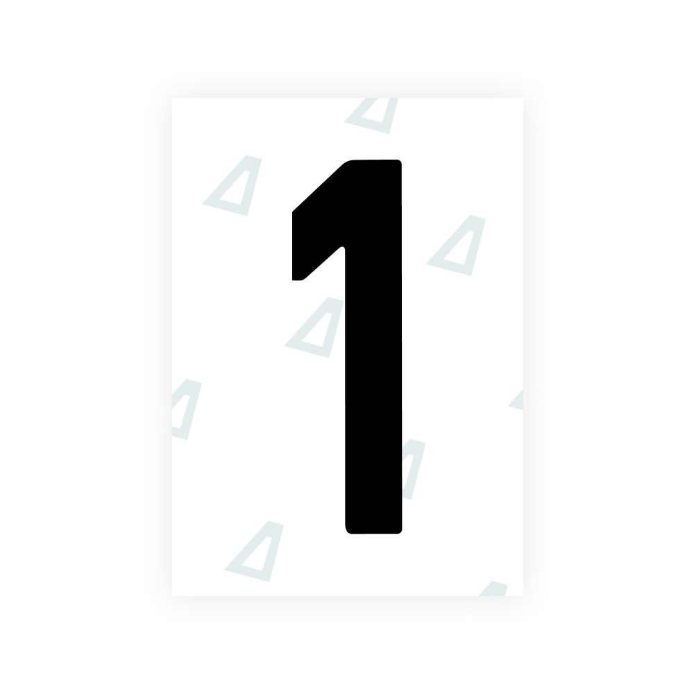 Alite Nanofilm for Lithuania number plates - Symbol "1"