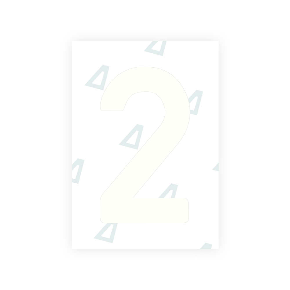 Alite Nanofilm for Lithuania number plates - Symbol "2"