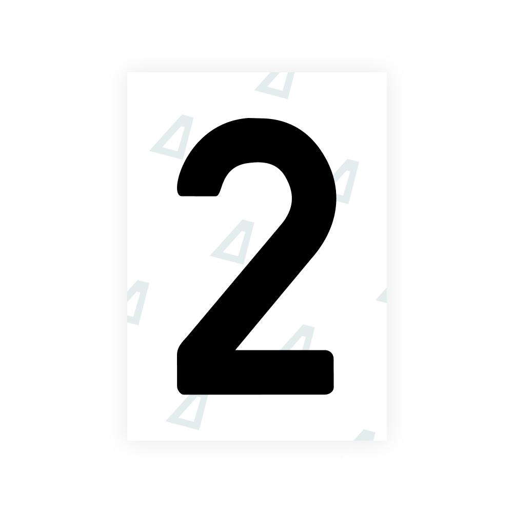 Alite Nanofilm for Lithuania number plates - Symbol "2"
