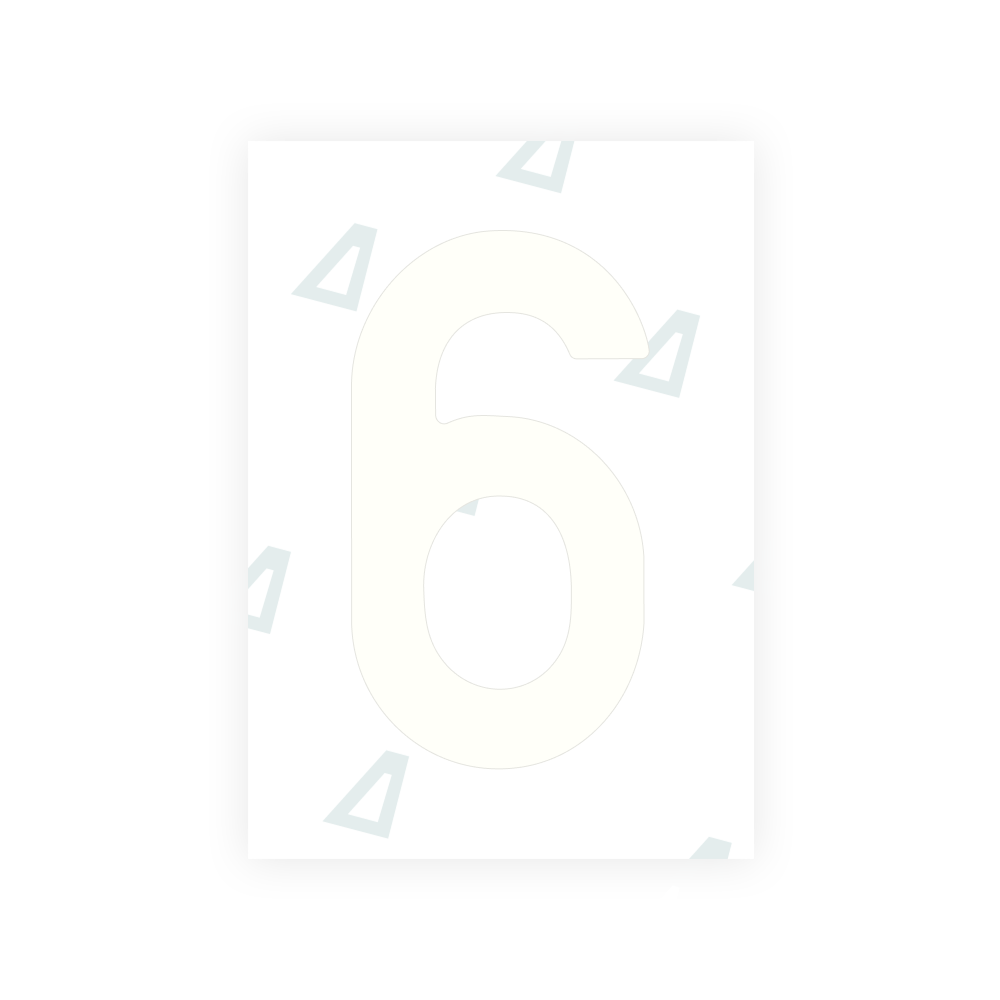 Alite Nanofilm for Lithuania number plates - Symbol "6"