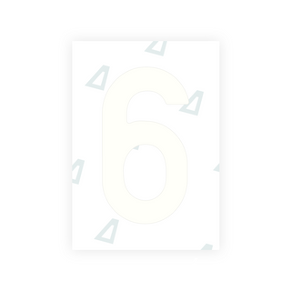 Alite Nanofilm for Lithuania number plates - Symbol "6"