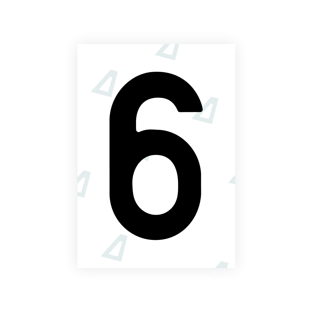 Alite Nanofilm for Lithuania number plates - Symbol "6"