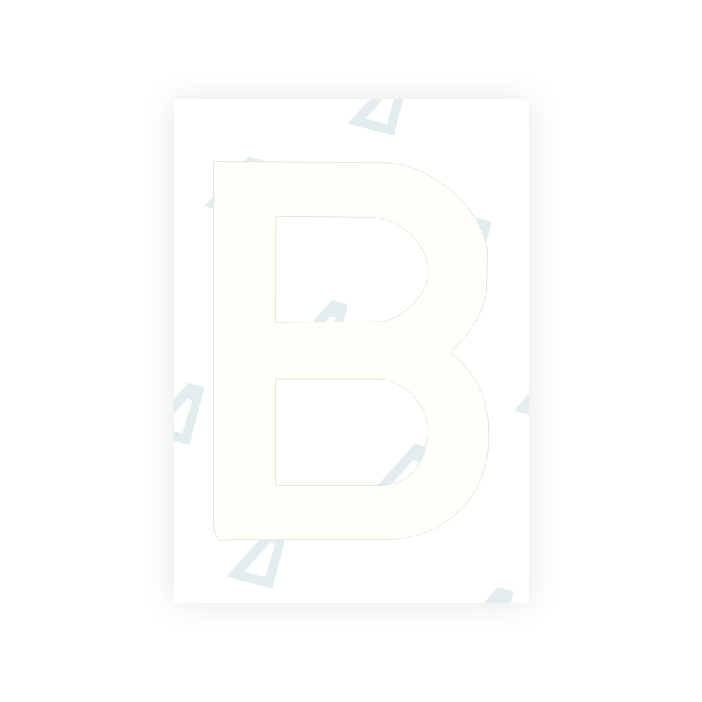 Alite Nanofilm for Lithuania number plates - Symbol "B"