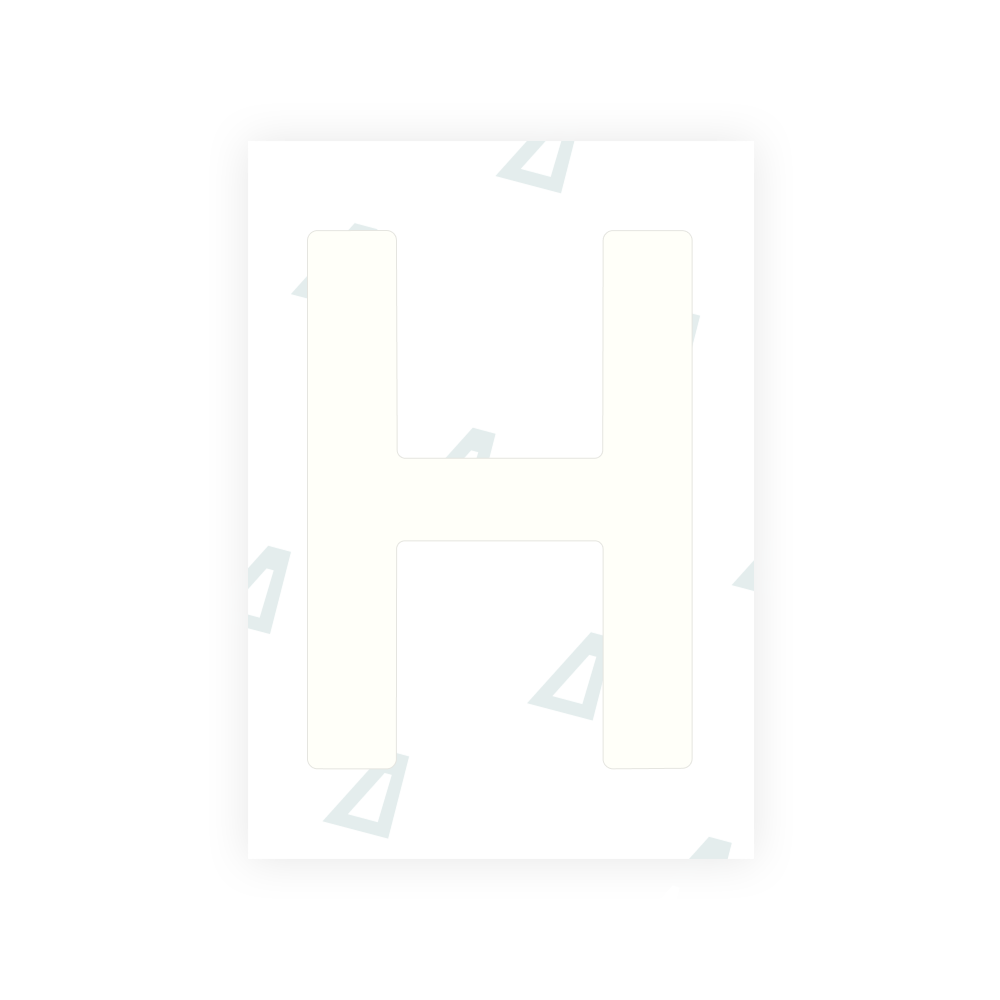 Alite Nanofilm for Lithuania number plates - Symbol "H"