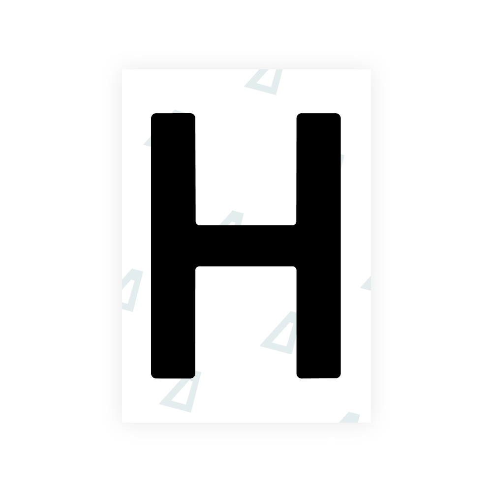 Alite Nanofilm for Lithuania number plates - Symbol "H"