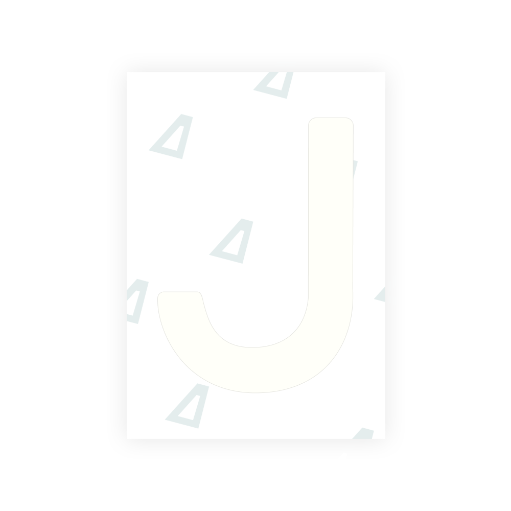 Alite Nanofilm for Lithuania number plates - Symbol "J"