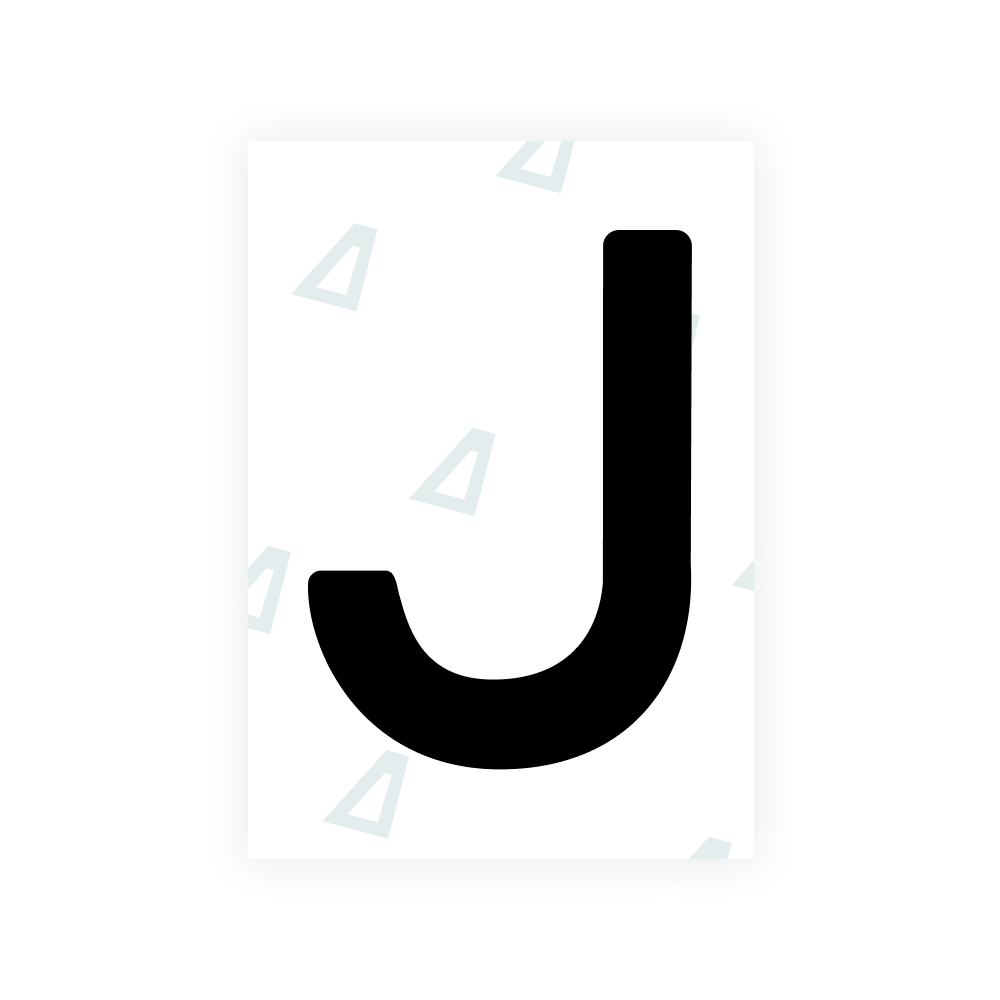 Alite Nanofilm for Lithuania number plates - Symbol "J"