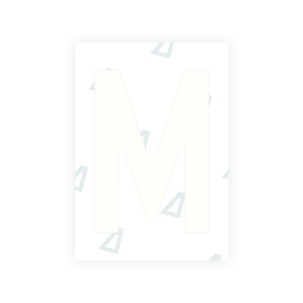 Alite Nanofilm for Lithuania number plates - Symbol "M"