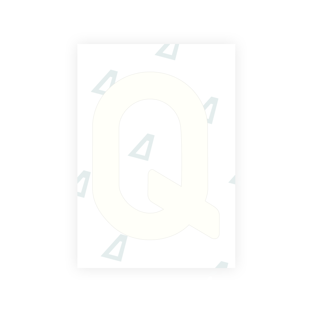 Alite Nanofilm for Lithuania number plates - Symbol "Q"