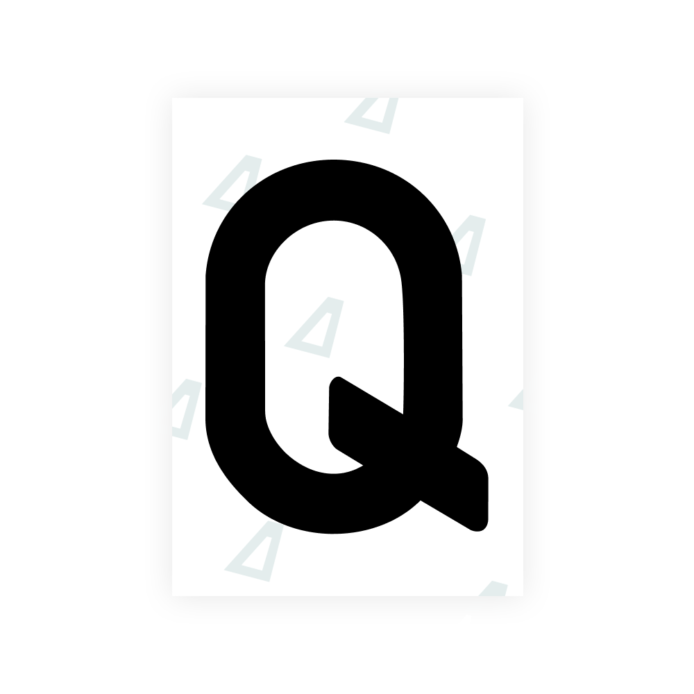 Alite Nanofilm for Lithuania number plates - Symbol "Q"