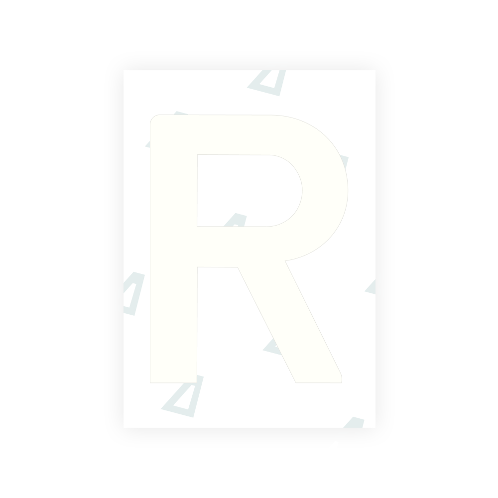 Alite Nanofilm for Lithuania number plates - Symbol "R"