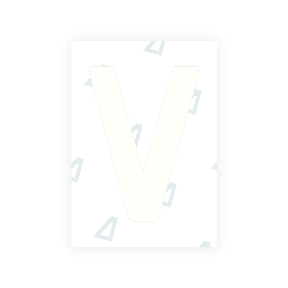 Alite Nanofilm for Lithuania number plates - Symbol "V"