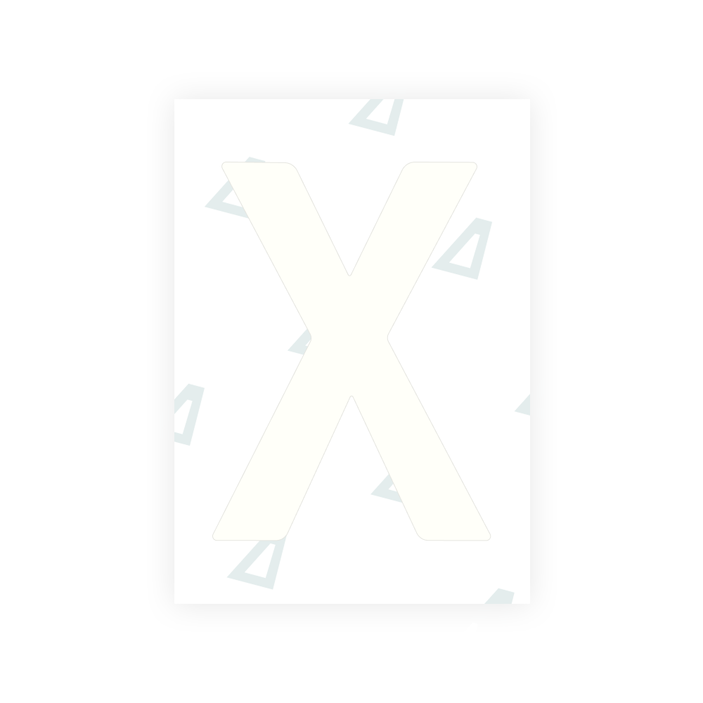 Alite Nanofilm for Lithuania number plates - Symbol "X"