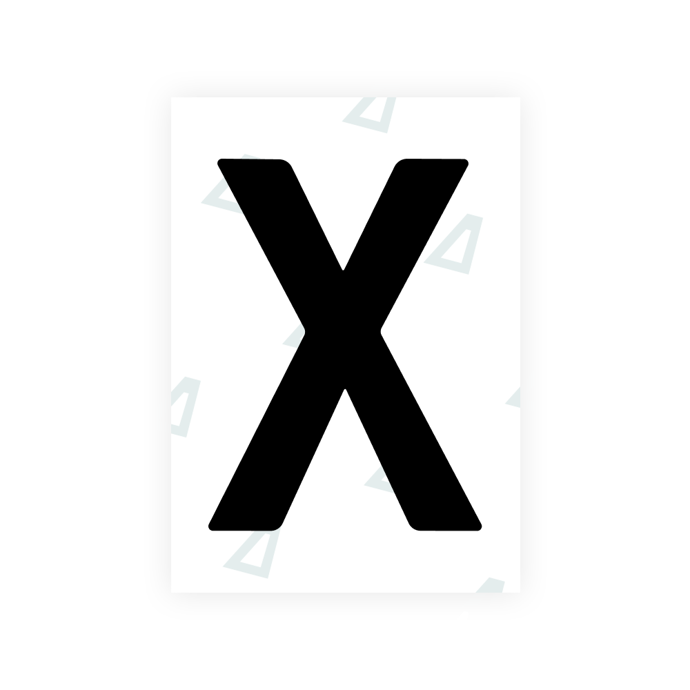 Alite Nanofilm for Lithuania number plates - Symbol "X"