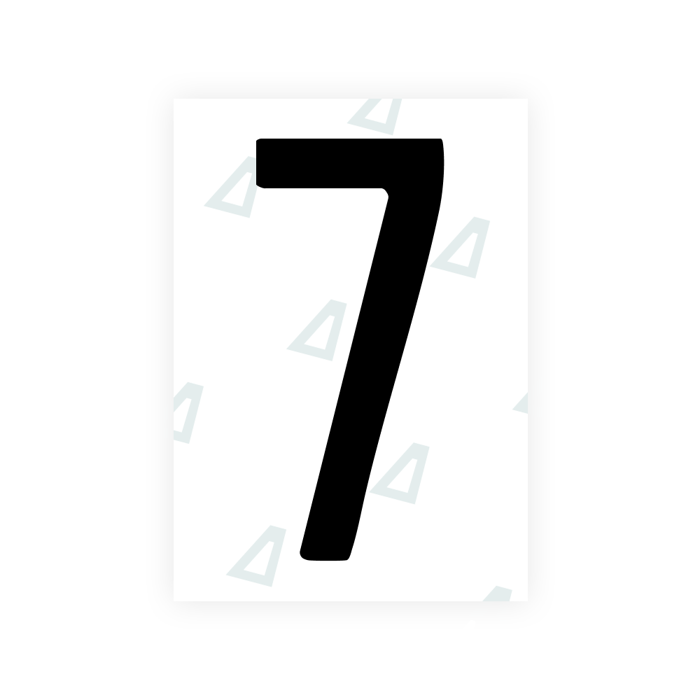 Alite Nanofilm for US (Louisiana) license plates - Symbol "7"