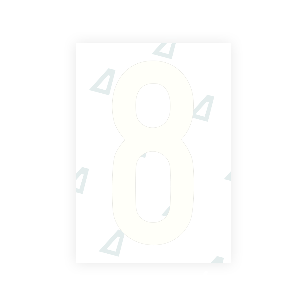 Alite Nanofilm for US (Louisiana) license plates - Symbol "8"