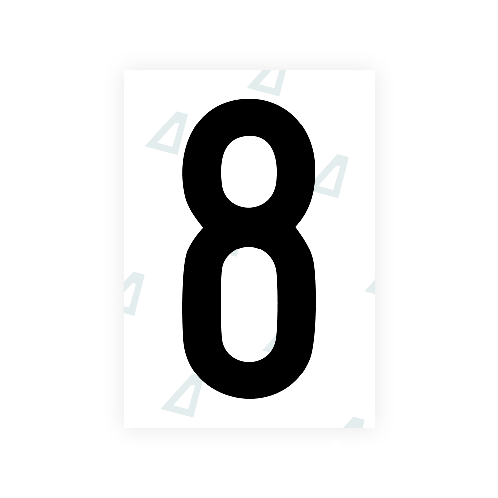 Alite Nanofilm for US (Louisiana) license plates - Symbol "8"
