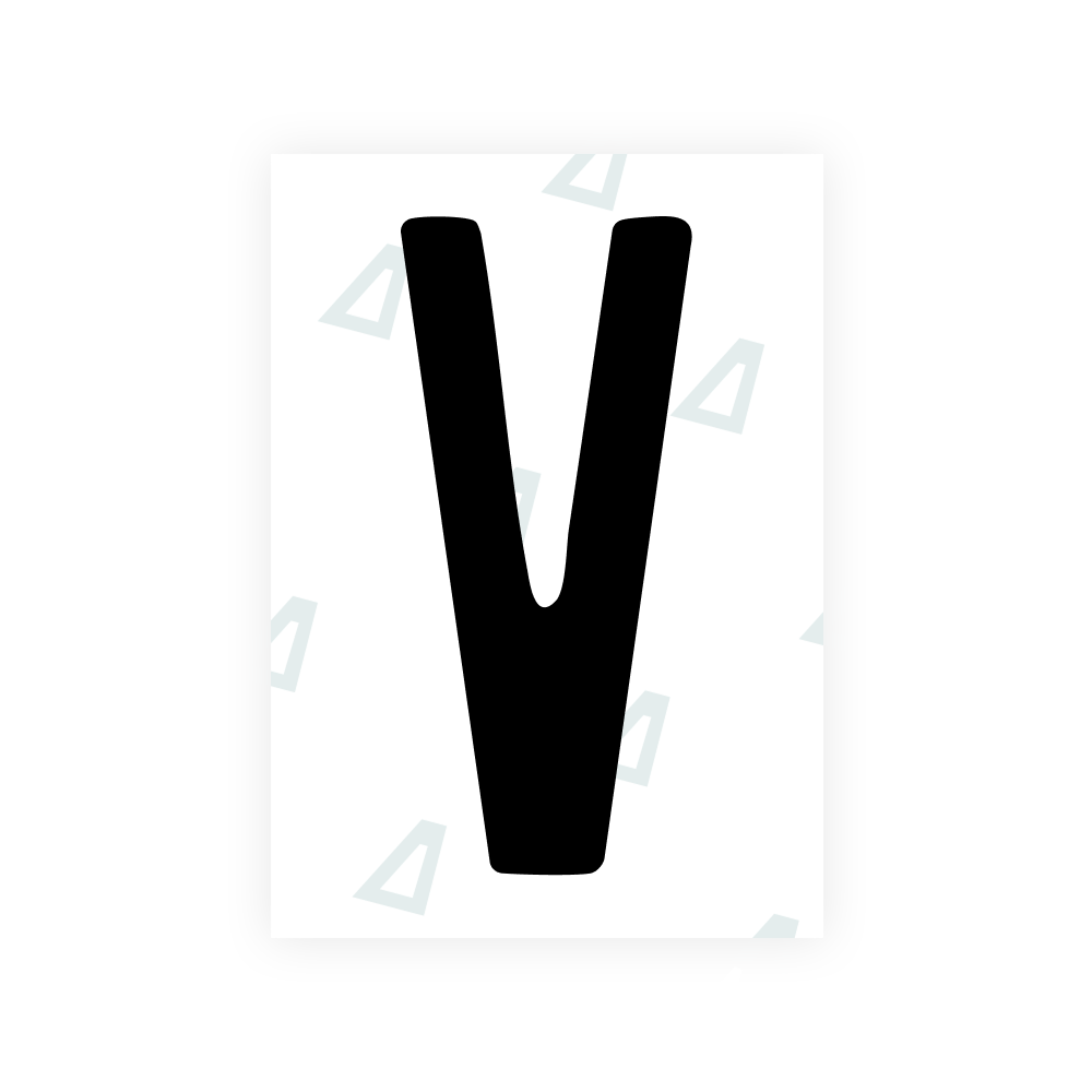 Alite Nanofilm for US (Louisiana) license plates - Symbol "V"