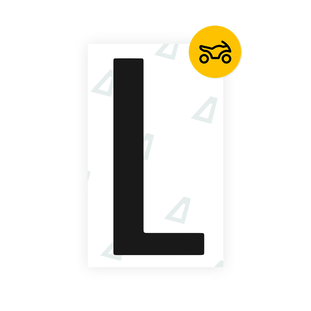 Alite Nanofilm for US (Texas) Moto license plates - Symbol "L" - Alite