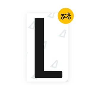 Alite Nanofilm for US (Texas) Moto license plates - Symbol "L" - Alite