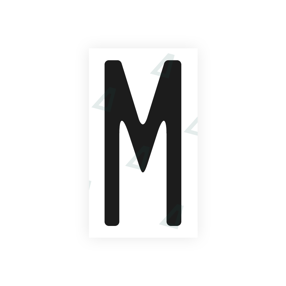 Alite Nanofilm for US (Missouri) license plates - Symbol "M" - Alite