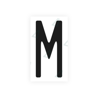 Alite Nanofilm for US (Missouri) license plates - Symbol "M" - Alite
