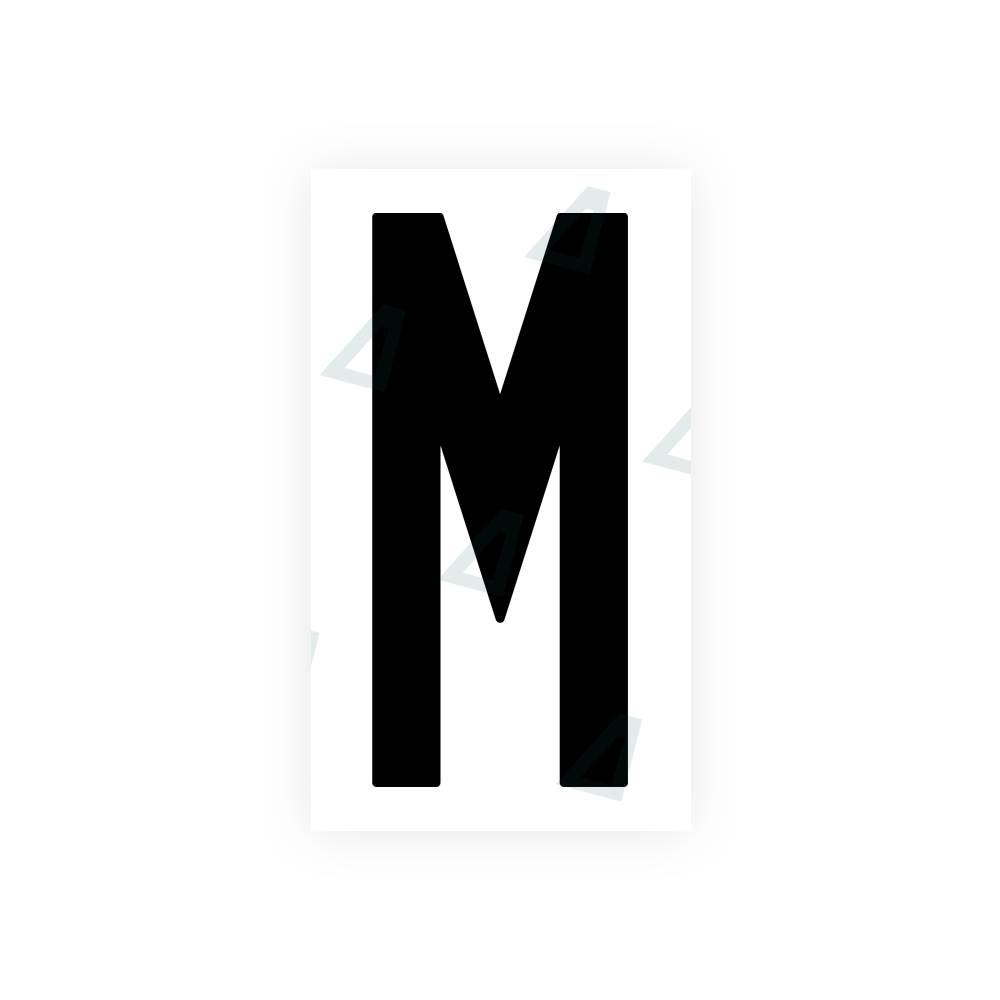 Alite Nanofilm for US (New Jersey - Flat) license plates - Symbol "M" - Alite