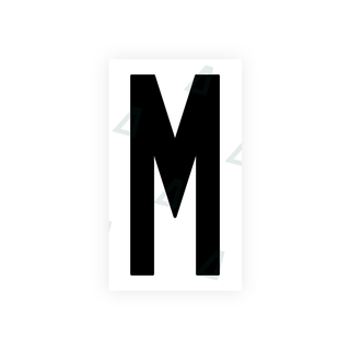 Alite Nanofilm for US (New Jersey - Flat) license plates - Symbol "M" - Alite