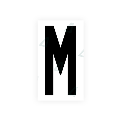 Alite Nanofilm for US (New Jersey - Flat) license plates - Symbol "M" - Alite