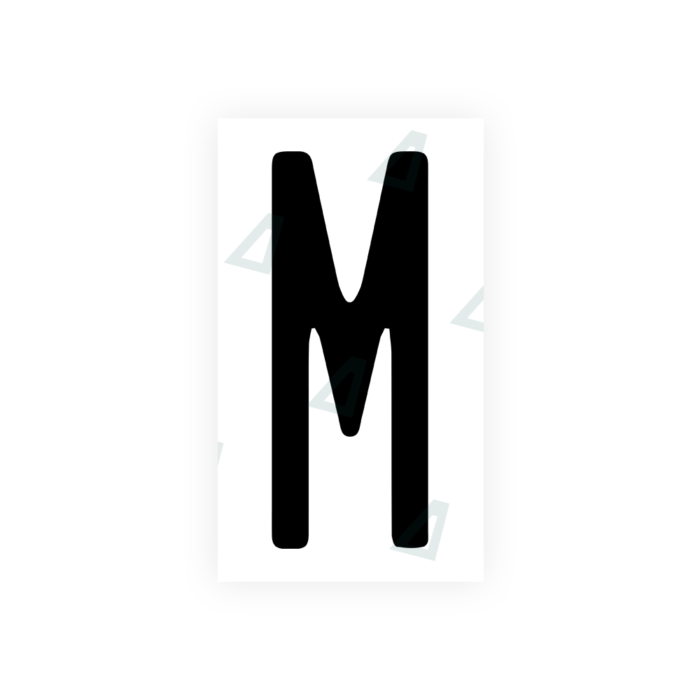 Alite Nanofilm for US (Illinois 2006 - Round) license plates - Symbol "M" - Alite