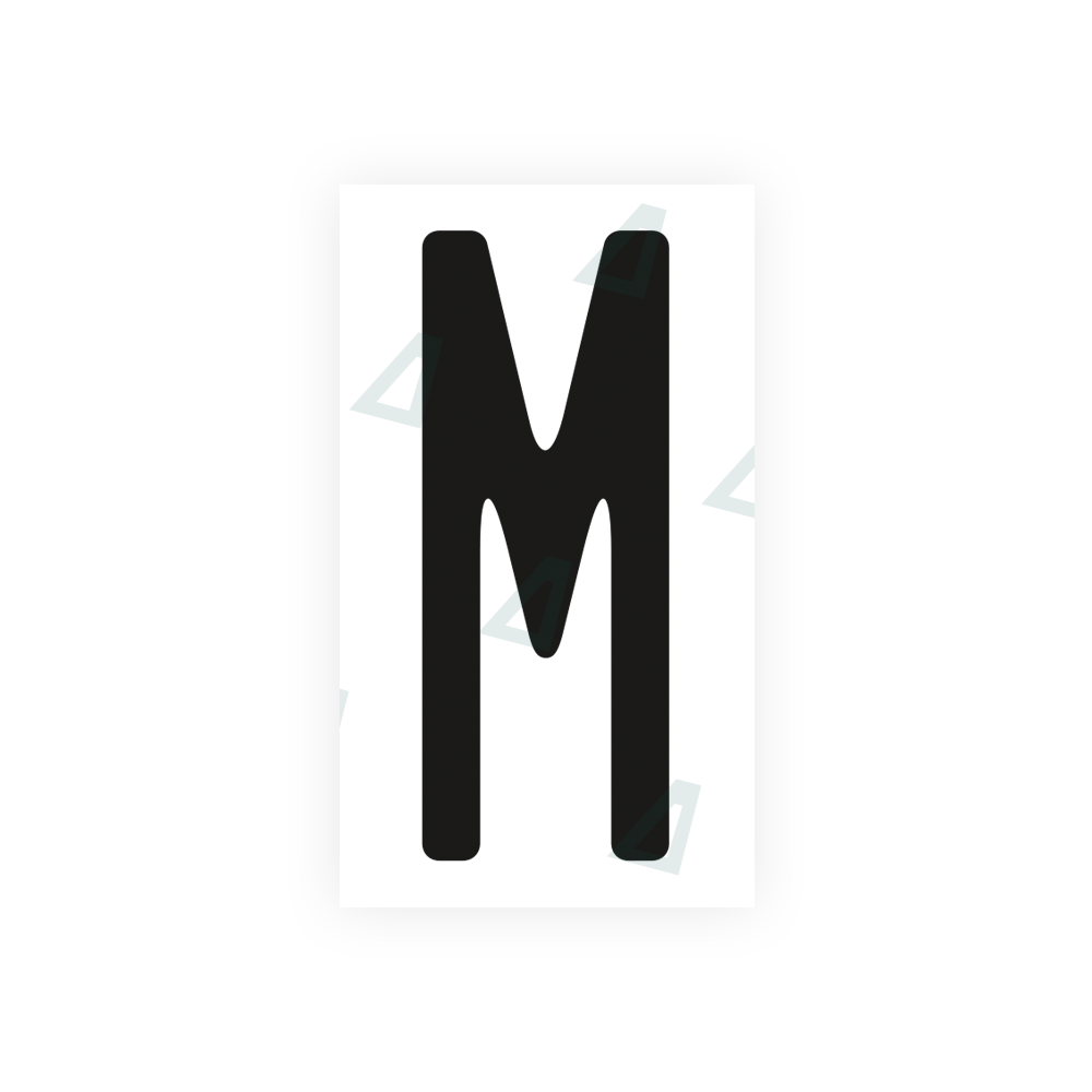 Alite Nanofilm for US (Ohio 2013) license plates - Symbol "M" - Alite