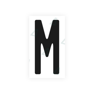 Alite Nanofilm for US (Quebec) license plates - Symbol "M" - Alite