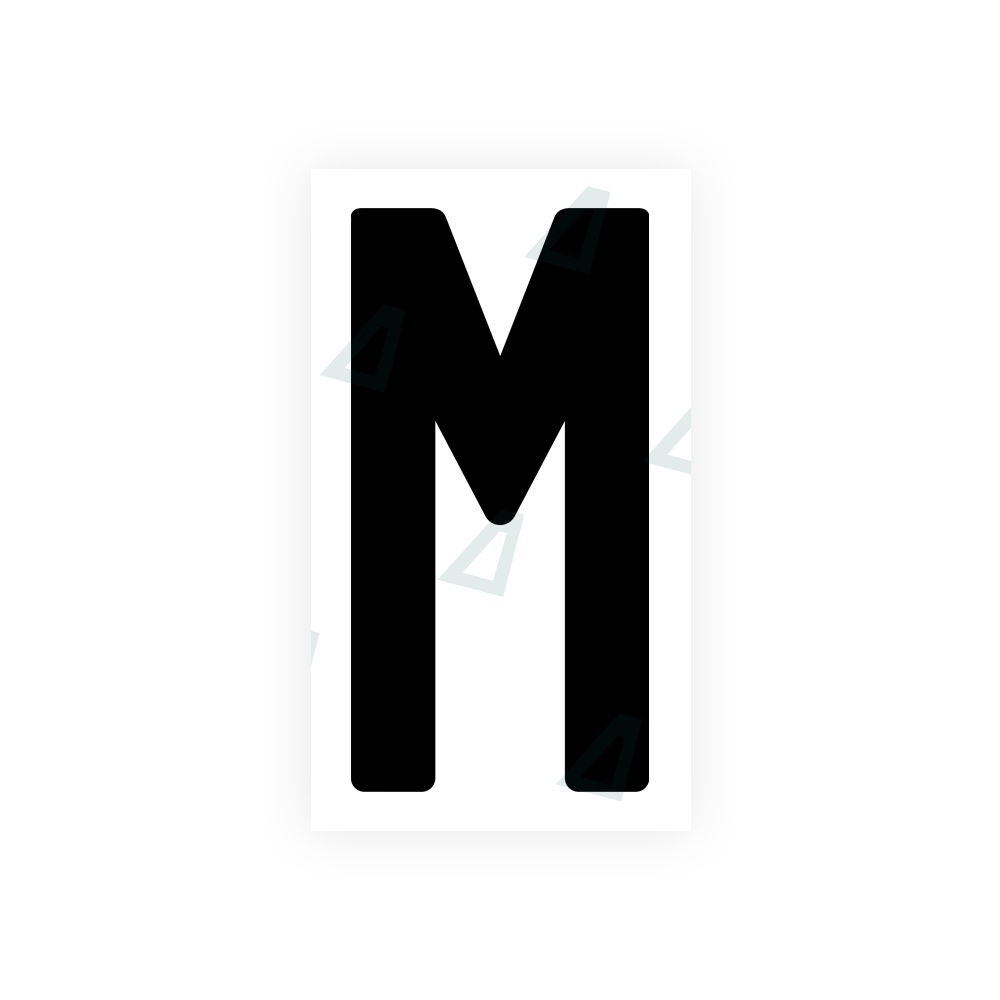 Alite Nanofilm for India license plates - Symbol "M" - Alite